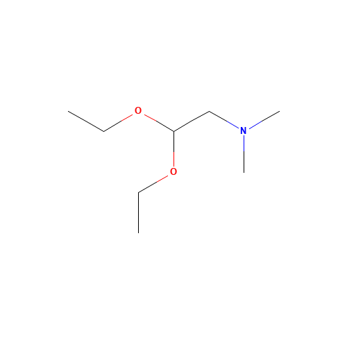 2,2-Diethoxy-N,N-dimethylethylamine (CAS: 3616-56-6) - Chemical Structure and Molecular Formula 
