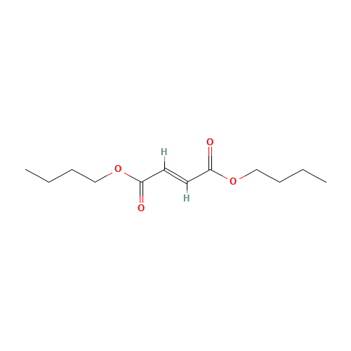 Dibutyl fumarate (CAS: 105-75-9) - Chemical Structure and Molecular Formula 