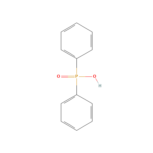 Diphenylphosphinic acid (CAS: 1707-03-5) - Chemical Structure and Molecular Formula 