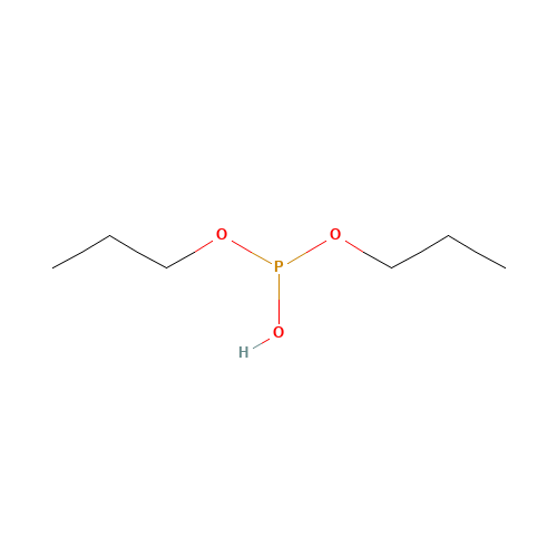 DIPROPYL PHOSPHITE (CAS: 1809-21-8) - Chemical Structure and Molecular Formula 