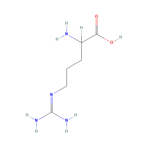 DL-Arginine (CAS: 7200-25-1) - Chemical Structure and Molecular Formula 