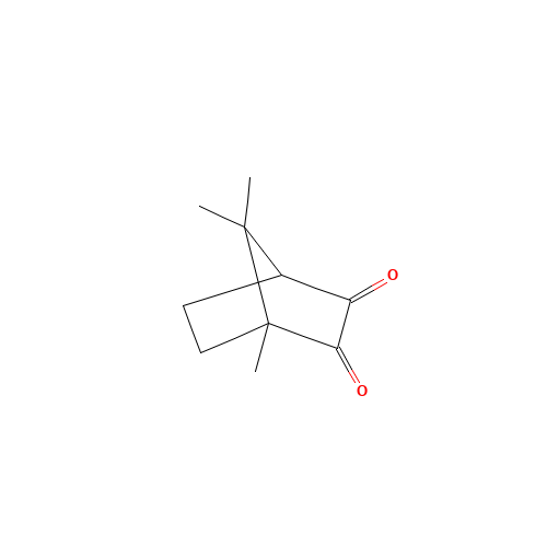 DL-CAMPHORQUINONE (CAS: 10373-78-1) - Chemical Structure and Molecular Formula 