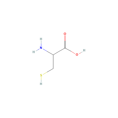 2-Amino-3-mercaptopropionic acid (CAS: 3374-22-9) - Chemical Structure and Molecular Formula 