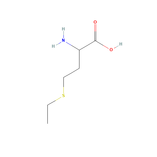 DL-ETHIONINE (CAS: 67-21-0) - Chemical Structure and Molecular Formula 