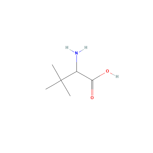 DL-tert-Leucine (CAS: 33105-81-6) - Chemical Structure and Molecular Formula 