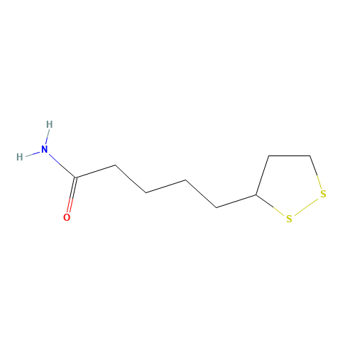 DL-5-(1,2-Dithiolan-3-yl)valeramide (CAS: 3206-73-3) - Related Chemical Product