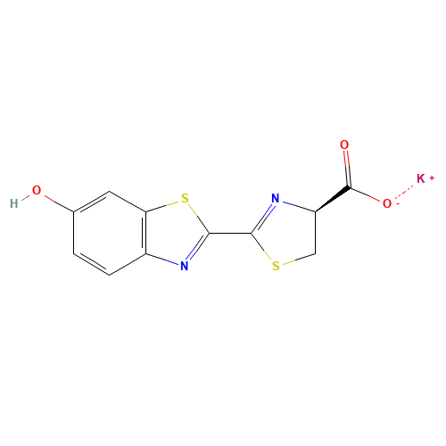 D-LUCIFERIN POTASSIUM SALT (CAS: 115144-35-9) - Chemical Structure and Molecular Formula 