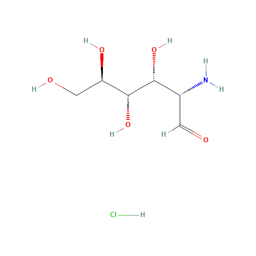 D-Mannosamine hydrochloride (CAS: 5505-63-5) - Chemical Structure and Molecular Formula 