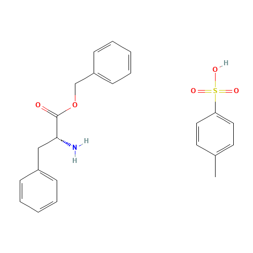 H-D-PHE-OBZL P-TOSYLATE (CAS: 28607-46-7) - Chemical Structure and Molecular Formula 