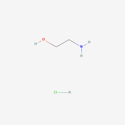 ETHANOLAMINE HYDROCHLORIDE (CAS: 2002-24-6) - Chemical Structure and Molecular Formula 