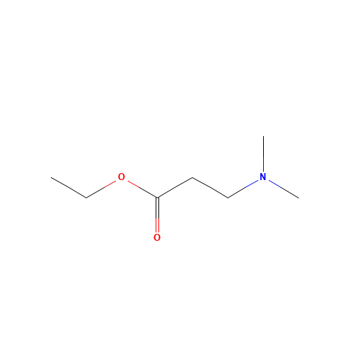 3-DIETHYLAMINOPROPIONIC ACID ETHYL ESTER (CAS: 20120-21-2) - Chemical Structure and Molecular Formula 