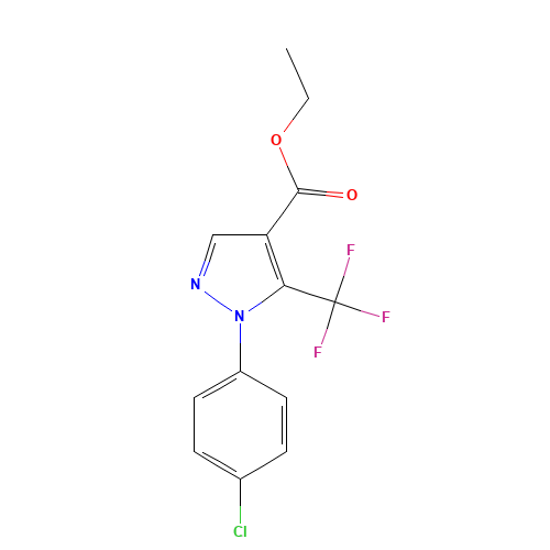 ETHYL 1-(4-CHLOROPHENYL)-5-(TRIFLUOROMETHYL)-1H-PYRAZOLE-4-CARBOXYLATE (CAS: 112055-36-4) - Related Chemical Product