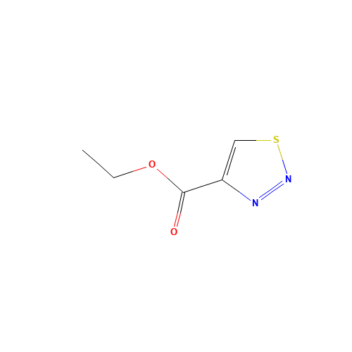 ETHYL 1,2,3-THIADIAZOLE-4-CARBOXYLATE (CAS: 3989-36-4) - Chemical Structure and Molecular Formula 