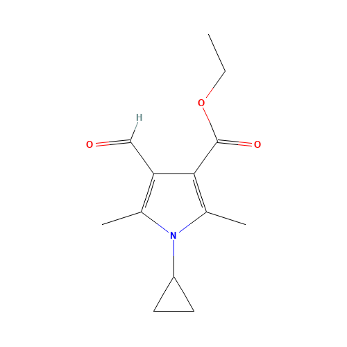 ETHYL 1-CYCLOPROPYL-4-FORMYL-2,5-DIMETHYL-1H-PYRROLE-3-CARBOXYLATE (CAS: 423768-53-0) - Related Chemical Product
