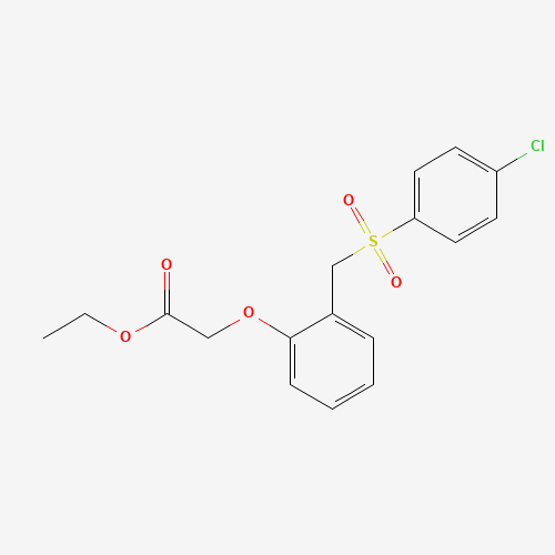 ETHYL 2-(2-([(4-CHLOROPHENYL)SULFONYL]METHYL)PHENOXY)ACETATE (CAS: 175202-86-5) - Related Chemical Product