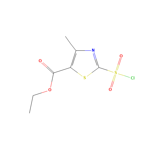 ETHYL 2-(CHLOROSULFONYL)-4-METHYL-1,3-THIAZOLE-5-CARBOXYLATE,97 (CAS: 89694-92-8) - Related Chemical Product