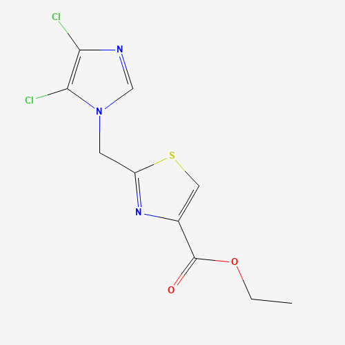 ETHYL 2-[(4,5-DICHLORO-1H-IMIDAZOL-1-YL)METHYL]-1,3-THIAZOLE-4-CARBOXYLATE (CAS: 175202-20-7) - Related Chemical Product