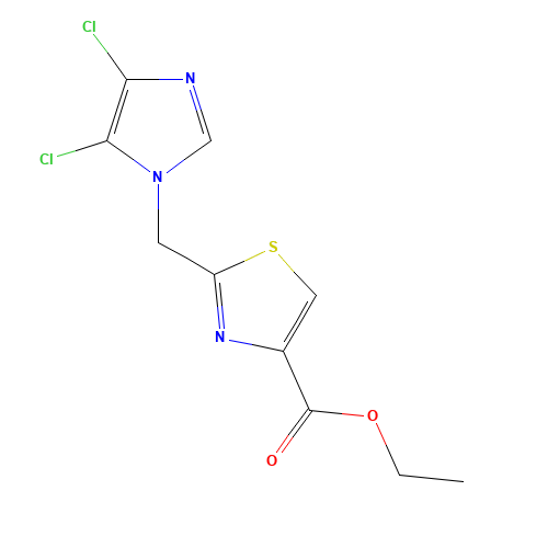 ETHYL 2-[(4,5-DICHLORO-1H-IMIDAZOL-1-YL)METHYL]-1,3-THIAZOLE-4-CARBOXYLATE (CAS: 175202-20-7) - Related Chemical Product