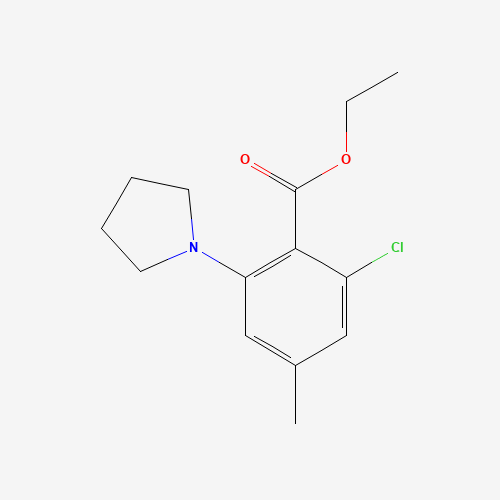 ETHYL 2-CHLORO-4-METHYL-6-TETRAHYDRO-1H-PYRROL-1-YLBENZOATE (CAS: 59686-39-4) - Related Chemical Product