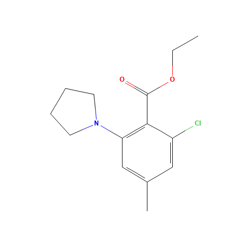 ETHYL 2-CHLORO-4-METHYL-6-TETRAHYDRO-1H-PYRROL-1-YLBENZOATE (CAS: 59686-39-4) - Related Chemical Product