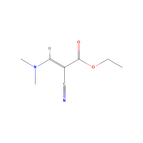 Ethyl 2-cyano-3-(dimethylamino)acrylate (CAS: 16849-87-9) - Chemical Structure and Molecular Formula 