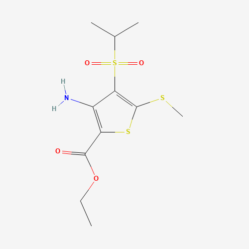 ETHYL 3-AMINO-4-(ISOPROPYLSULFONYL)-5-(METHYLTHIO)THIOPHENE-2-CARBOXYLATE (CAS: 175202-72-9) - Related Chemical Product