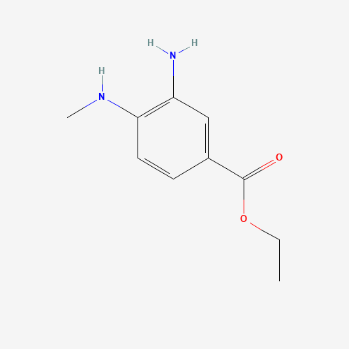 ETHYL 3-AMINO-4-(METHYLAMINO)BENZOATE (CAS: 66315-23-9) - Chemical Structure and Molecular Formula 