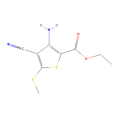 ETHYL 3-AMINO-4-CYANO-5-(METHYLTHIO)THIOPHENE-2-CARBOXYLATE (CAS: 116170-90-2) - Related Chemical Product