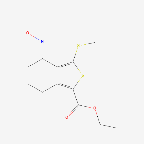 ETHYL 4-(METHOXYIMINO)-3-(METHYLTHIO)-4,5,6,7-TETRAHYDROBENZO[C]THIOPHENE-1-CARBOXYLATE (CAS: 172516-37-9) - Related Chemical Product