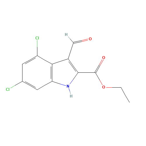 ETHYL 4,6-DICHLORO-3-FORMYL-1H-INDOLE-2-CARBOXYLATE (CAS: 153435-96-2) - Related Chemical Product