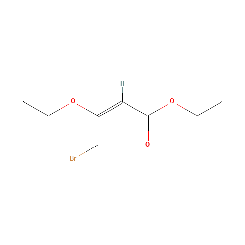 ETHYL 4-BROMO-3-ETHOXY-2-BUTENOATE (CAS: 1116-50-3) - Chemical Structure and Molecular Formula 