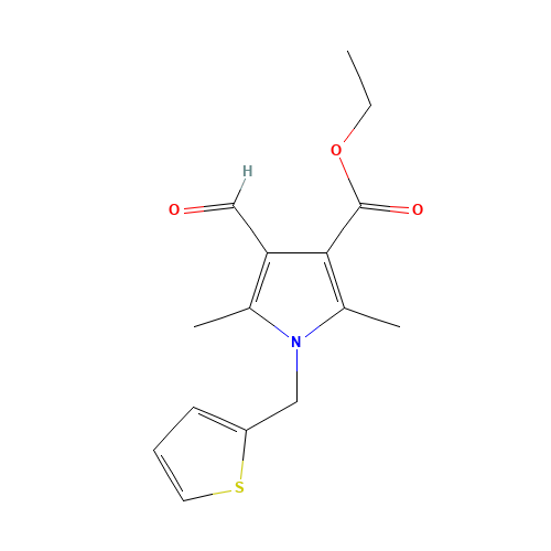 ETHYL 4-FORMYL-2,5-DIMETHYL-1-(2-THIENYLMETHYL)-1H-PYRROLE-3-CARBOXYLATE (CAS: 175276-54-7) - Related Chemical Product