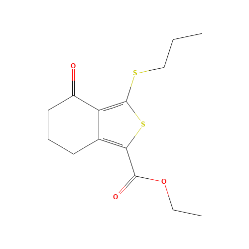 ETHYL 4-OXO-3-(PROPYLTHIO)-4,5,6,7-TETRAHYDROBENZO[C]THIOPHENE-1-CARBOXYLATE (CAS: 172516-30-2) - Related Chemical Product