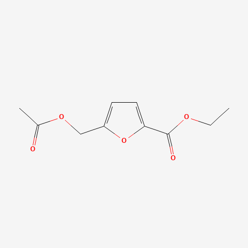 ETHYL 5-[(ACETYLOXY)METHYL]-2-FUROATE (CAS: 99187-01-6) - Chemical Structure and Molecular Formula 