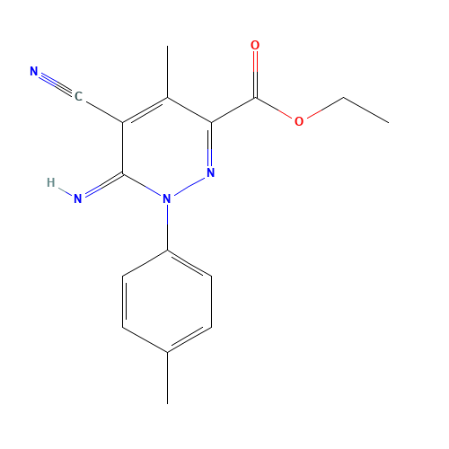 ETHYL 5-CYANO-6-IMINO-4-METHYL-1-(4-METHYLPHENYL)-1,6-DIHYDROPYRIDAZINE-3-CARBOXYLATE (CAS: 120049-79-8) - Related Chemical Product