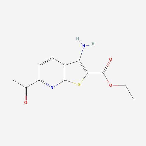 ETHYL 6-ACETYL-3-AMINOTHIENO[2,3-B]PYRIDINE-2-CARBOXYLATE (CAS: 499771-18-5) - Related Chemical Product