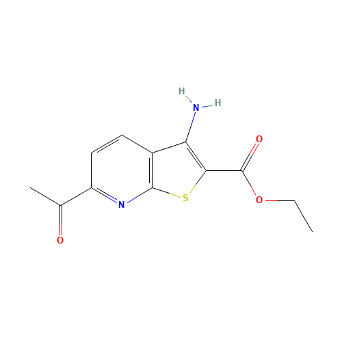 ETHYL 6-ACETYL-3-AMINOTHIENO[2,3-B]PYRIDINE-2-CARBOXYLATE (CAS: 499771-18-5) - Related Chemical Product
