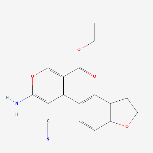 ETHYL 6-AMINO-5-CYANO-4-(2,3-DIHYDRO-1-BENZOFURAN-5-YL)-2-METHYL-4H-PYRAN-3-CARBOXYLATE (CAS: 368870-00-2) - Related Chemical Product
