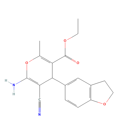 ETHYL 6-AMINO-5-CYANO-4-(2,3-DIHYDRO-1-BENZOFURAN-5-YL)-2-METHYL-4H-PYRAN-3-CARBOXYLATE (CAS: 368870-00-2) - Related Chemical Product