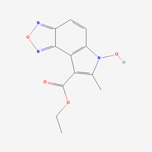 ETHYL 6-HYDROXY-7-METHYL-6H-[1,2,5]OXADIAZOLO[3,4-E]INDOLE-8-CARBOXYLATE (CAS: 159325-86-7) - Related Chemical Product