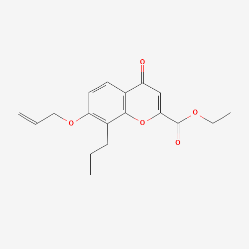 ETHYL 7-(ALLYLOXY)-4-OXO-8-PROPYL-4H-CHROMENE-2-CARBOXYLATE (CAS: 248595-13-3) - Related Chemical Product