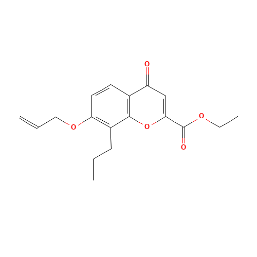 ETHYL 7-(ALLYLOXY)-4-OXO-8-PROPYL-4H-CHROMENE-2-CARBOXYLATE (CAS: 248595-13-3) - Related Chemical Product