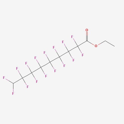 ETHYL 9H-PERFLUORONONANOATE (CAS: 1799-47-9) - Chemical Structure and Molecular Formula 