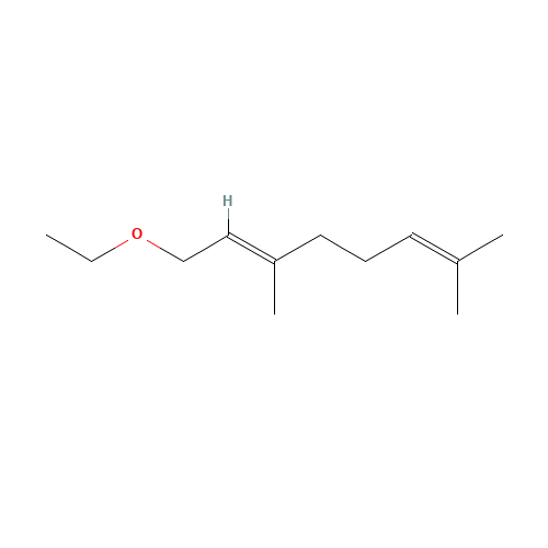 Ethyl geranyl ether (CAS: 40267-72-9) - Chemical Structure and Molecular Formula 