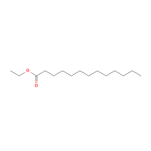 ETHYL TRIDECANOATE (CAS: 28267-29-0) - Chemical Structure and Molecular Formula 