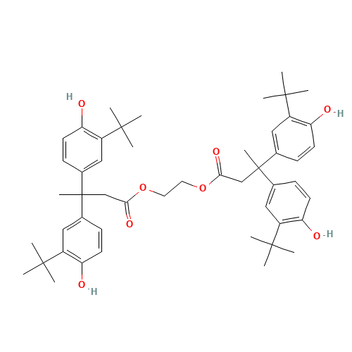 ethylene bis[3,3-bis(3-tert-butyl-4-hydroxyphenyl)butyrate] (CAS: 32509-66-3) - Related Chemical Product