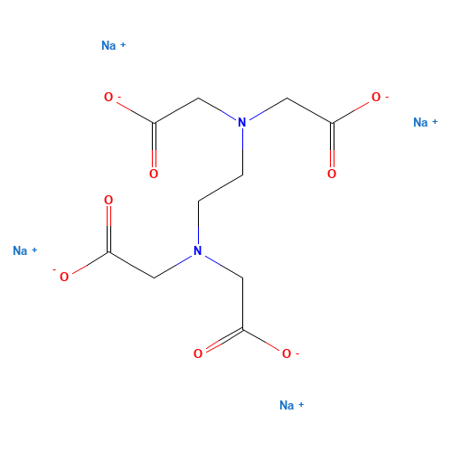 Sodium edetate (CAS: 64-02-8) - Chemical Structure and Molecular Formula 