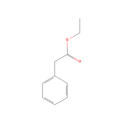 Phenylacetic acid ethyl ester (CAS: 101-97-3) - Chemical Structure and Molecular Formula 