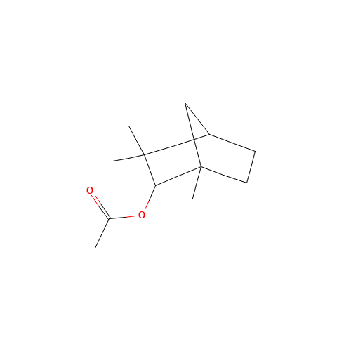 FENCHYL ACETATE (CAS: 13851-11-1) - Chemical Structure and Molecular Formula 