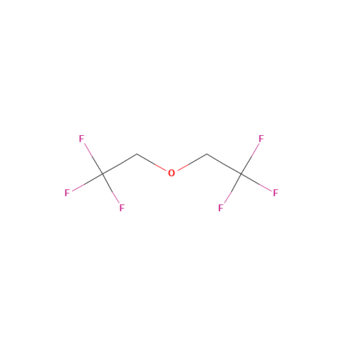 BIS(2,2,2-TRIFLUOROETHYL) ETHER (CAS: 333-36-8) - Chemical Structure and Molecular Formula 